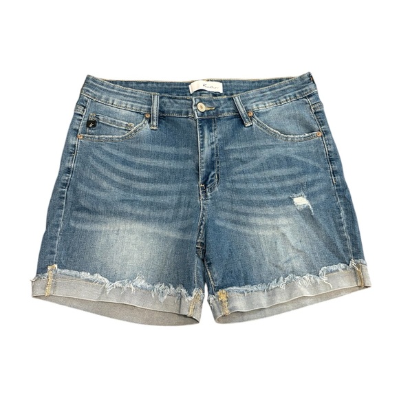 KanCan Stretch Denim Shorts - Picture 1 of 4